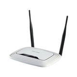 TP-Link TL-WR841N trådløs router Hurtigt ethernet Enkelt band (2,4 GHz) Hvid Hvid/Sort, Wi-Fi 4 (802.11n), Enkelt band (2,4 GHz), Ethernet LAN, Hvid, Bordplade router, Detail