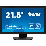 iiyama T2234MSC-B1S, LED-skærm Sort (mat)