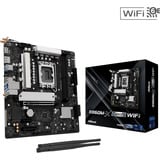 ASRock B860M-X GEN5 WiFi, Bundkort Sort/Sølv
