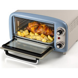 Ariete 3919/05 10 L 800 W Lyse Blå Grill, Mini ovn Hvid/Lyseblå, 10 L, Lyse Blå, Fritstående, Dreje, 90 - 230 °C, Mekanisk