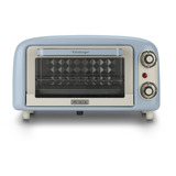 Ariete 3919/05 10 L 800 W Lyse Blå Grill, Mini ovn Hvid/Lyseblå, 10 L, Lyse Blå, Fritstående, Dreje, 90 - 230 °C, Mekanisk