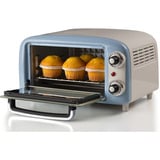Ariete 3919/05 10 L 800 W Lyse Blå Grill, Mini ovn Hvid/Lyseblå, 10 L, Lyse Blå, Fritstående, Dreje, 90 - 230 °C, Mekanisk
