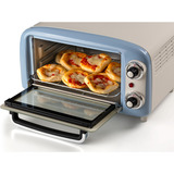 Ariete 3919/05 10 L 800 W Lyse Blå Grill, Mini ovn Hvid/Lyseblå, 10 L, Lyse Blå, Fritstående, Dreje, 90 - 230 °C, Mekanisk