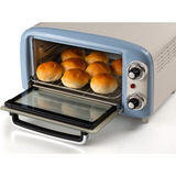 Ariete 3919/05 10 L 800 W Lyse Blå Grill, Mini ovn Hvid/Lyseblå, 10 L, Lyse Blå, Fritstående, Dreje, 90 - 230 °C, Mekanisk