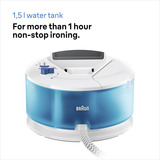 Braun CareStyle Compact IS 2143, Damp strygejern station Hvid/Blå