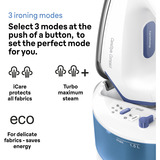 Braun CareStyle Compact IS 2143, Damp strygejern station Hvid/Blå