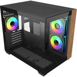 Cooler Master E481-KHNN-S00, Towerkabinet Sort/træ