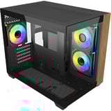 Cooler Master Elite 481 Wood, Towerkabinet Sort/træ