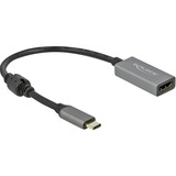 DeLOCK 66571 videokabel adapter 0,2 m USB Type-C HDMI Type A (Standard) Sort, Grå grå/Sort, 0,2 m, USB Type-C, HDMI Type A (Standard), Hanstik, Hunstik, Lige