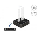 DeLOCK USB 3.0 Docking- og klonstation M.2 SATA, Docking station Sort