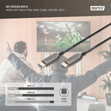 Digitus AK-330126-200-S, Kabel Sort