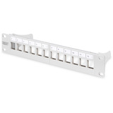 Digitus Modulært patchpanel, 12-porte, ubesat, Patch Panel grå