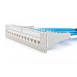 Digitus Modulært patchpanel, 12-porte, ubesat, Patch Panel grå