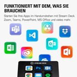 Elgato Stream Deck Mini tastatur USB Sort Sort, Mini, Ledningsført, USB, Sort