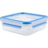 Emsa 508536 enhed til madopbevaring Rektangulær Kasse 0,85 L Transparent 8 stk, Boks gennemsigtig/Blå, Kasse, Rektangulær, 0,85 L, Transparent, Plast, Tyskland
