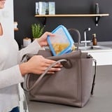 Emsa 508536 enhed til madopbevaring Rektangulær Kasse 0,85 L Transparent 8 stk, Boks gennemsigtig/Blå, Kasse, Rektangulær, 0,85 L, Transparent, Plast, Tyskland