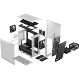 Fractal Design Meshify 2 Mini White TG Clear Tint, Towerkabinet Hvid