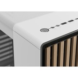 Fractal Design North Chalk White TG Clear, Towerkabinet Hvid/træ