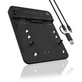 ICY BOX IB-2915MSCL-C31 USB 3.2 Gen 2 (3.1 Gen 2) Type-C Sort, Docking station HDD, SSD, SATA, Serial ATA II, Serial ATA III, 2.5,3.5,M.2, USB 3.2 Gen 2 (3.1 Gen 2) Type-C, Sort, Plast