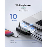 ICY BOX IB-AC618a, USB hub Sort