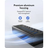 ICY BOX IB-AC618a, USB hub Sort
