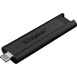 Kingston DataTraveler Max USB-nøgle 1000 GB USB Type-C Sort, USB-stik Sort, 1000 GB, USB Type-C, 1000 MB/s, Glide, 12 g, Sort