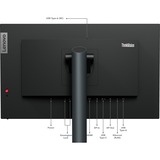 Lenovo P24h-30 (D22238QP0), LED-skærm Sort