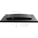 Lenovo P24h-30 (D22238QP0), LED-skærm Sort