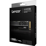Lexar NM620 M.2 1000 GB PCI Express 3.0 3D TLC NAND NVMe, Solid state-drev 1000 GB, M.2, 3300 MB/s