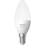 Philips Hue Kerte - E14 pære - 1-pak, LED-lampe Philips Hvide Hue pærer Kerte - E14 pære - 1-pak, Smart pære, Hvid, Bluetooth/Zigbee, Integreret LED, E14, Varm hvid