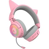 Razer Kraken Kitty V3 Pro Quartz, Gaming headset Rosa/grå