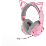 Razer Kraken Kitty V3 Pro Quartz, Gaming headset Rosa/grå