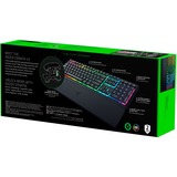 Razer Ornata V3 tastatur USB QWERTZ Tysk Sort, Gaming-tastatur Sort, DE-layout, Razer Hybrid Mecha Membran, Fuld størrelse (100 %), USB, Membran, QWERTZ, RGB LED, Sort