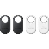 Samsung Galaxy SmartTag 2 EI-T5600 4 Per Pack 2x black+ white Element Finder Grafit, Hvid, Tracking device multi-coloured, Element, Finder, Grafit, Hvid, Støvresistent, 120 m, IP67