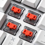 Sharkoon Gaming-tastatur Hvid, DE-layout, Kailh Choc Low Profile Red