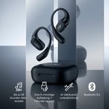 Shokz OpenFit Hovedtelefoner Trådløs Ørekrog Opkald/Musik/Sport/Hverdag Bluetooth Sort Sort, Trådløs, Opkald/Musik/Sport/Hverdag, 73,85 g, Hovedtelefoner, Sort