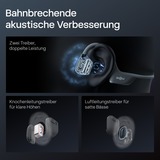 Shokz OpenRun Pro 2 Mini Headset Trådløs Ørekrog Sport Bluetooth Sort Sort, Trådløs, Sport, 20 - 20000 Hz, 30,3 g, Headset, Sort
