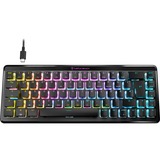 Turtle Beach Vulcan II Mini Air tastatur Spil RF trådløs + Bluetooth QWERTZ Tysk Sort, Gaming-tastatur Sort, DE-layout, Roccat Titan II Optical Red, Trådløs, RF trådløs + Bluetooth, Optisk nøglekontakt, QWERTZ, RGB LED, Sort