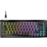 Turtle Beach Vulcan II Mini Air tastatur Spil RF trådløs + Bluetooth QWERTZ Tysk Sort, Gaming-tastatur Sort, DE-layout, Roccat Titan II Optical Red, Trådløs, RF trådløs + Bluetooth, Optisk nøglekontakt, QWERTZ, RGB LED, Sort