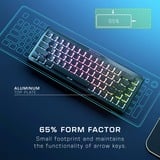 Turtle Beach Vulcan II Mini Air tastatur Spil RF trådløs + Bluetooth QWERTZ Tysk Sort, Gaming-tastatur Sort, DE-layout, Roccat Titan II Optical Red, Trådløs, RF trådløs + Bluetooth, Optisk nøglekontakt, QWERTZ, RGB LED, Sort