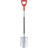 WOLF-Garten ASP-D Spade Stål Rød, Rustfrit stål Rød/grå, Spade, Stål, Rød, Rustfrit stål, D-formet, 1230 mm