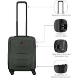 Wenger Prymo Carry-On, hård kuffert, Trolley antracit