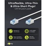 goobay Ultrafleksibelt Cat.6a patchkabel slim, U/FTP Hvid