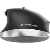 3DConnexion CadMouse Compact mus Højre hånd USB Type-A Optisk Sort/Sølv, Højre hånd, Optisk, USB Type-A, Sort