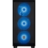 ALTERNATE ALT-HERO-INT-001, Gaming PC Sort/gennemsigtig
