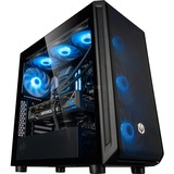 ALTERNATE Gaming PC Sort/gennemsigtig