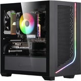 ALTERNATE Gaming-PC Window Edition • RTX 5060 • AMD Ryzen™ 5 5600 • 16 GB RAM, Gaming PC Sort/gennemsigtig
