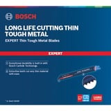 Bosch 2 608 900 363 stiksav, rullesav & sabelsavklinge Klinge til stiksav Karbid 1 stk Klinge til stiksav, Metal, Karbid, Blå, 15 cm, 1,4 mm