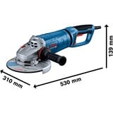 Bosch GWS 27-180 JR Professional, 06018C6300, Vinkelsliber Blå