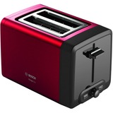 Bosch TAT4P424DE brødrister 2 skive(r) 970 W Sort, Rød Rød/Sort, 2 skive(r), Sort, Rød, Niveau, Dreje, 970 W, 220 - 240 V, 50/60 Hz